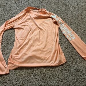 Columbia Light Orange Long Sleeve Shirt